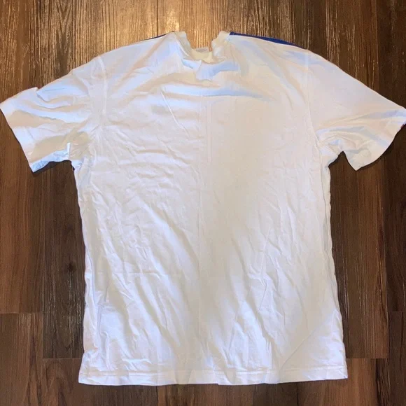 Adidas White Tee with Red and Blue Accents - Picture 6 of 6